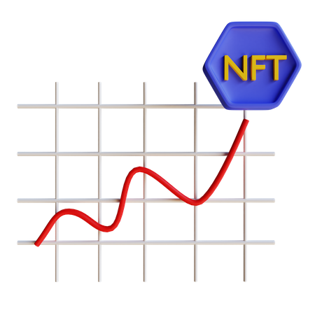 Nft Graph  3D Illustration