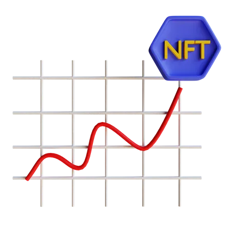 Nft Graph  3D Illustration
