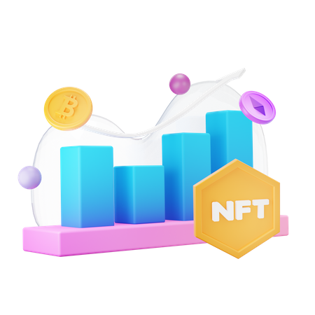 Graphique nft  3D Icon