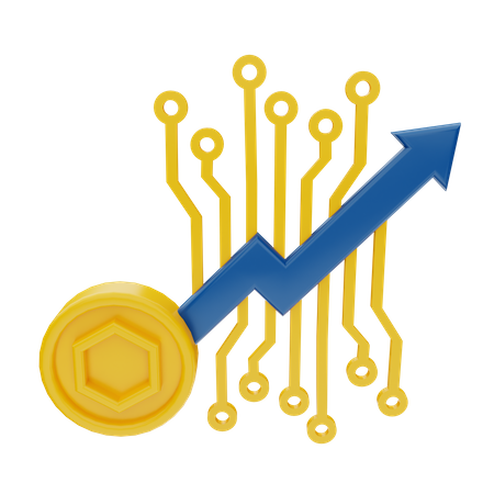 NFT Growth  3D Icon