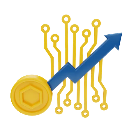 NFT Growth  3D Illustration