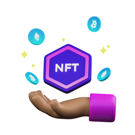 NFT-Halter  3D Illustration