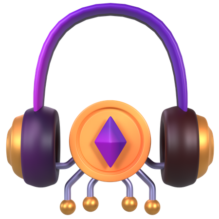 NFT Headphone  3D Icon