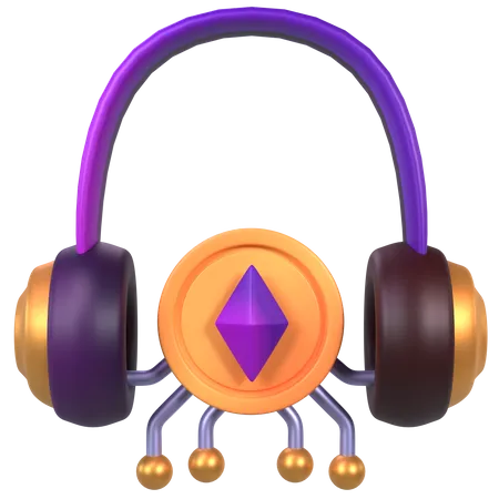 NFT Headphone  3D Icon