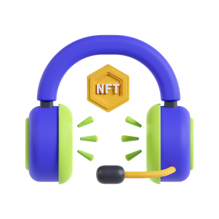 Nft Headphones  3D Icon