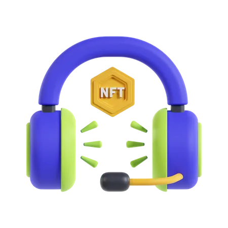 Nft Headphones  3D Icon