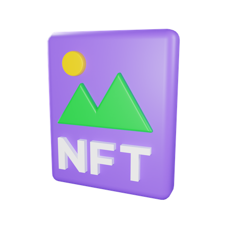 Imagen nft  3D Icon