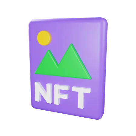 Imagen nft  3D Icon