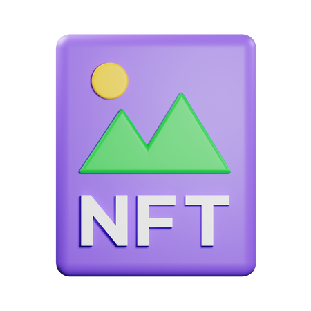 Imagen nft  3D Icon