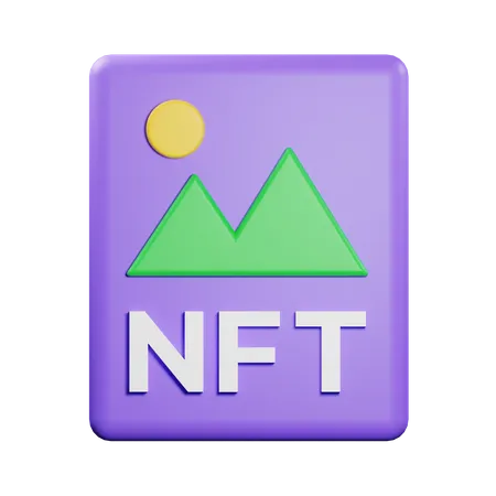 Imagen nft  3D Icon