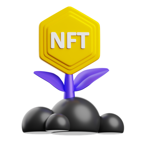 Investimento em NFT  3D Icon