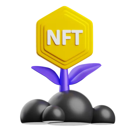 Investimento em NFT  3D Icon