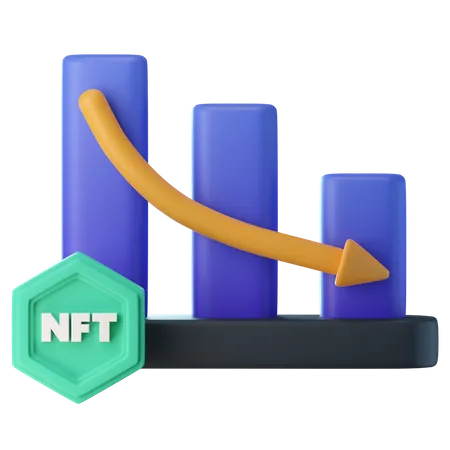 Investimento em NFT  3D Icon