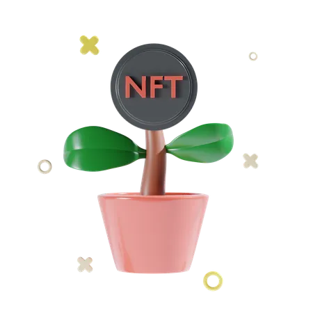 Nft Investment  3D Icon