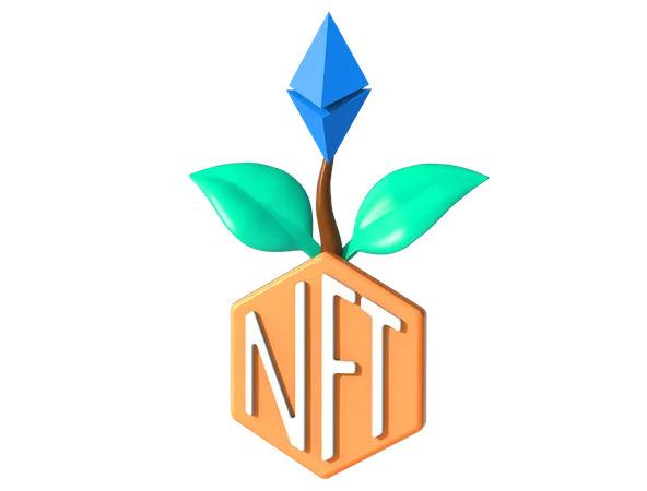 Nft Investment  3D Illustration