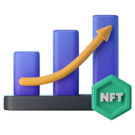 NFT Investment  3D Icon