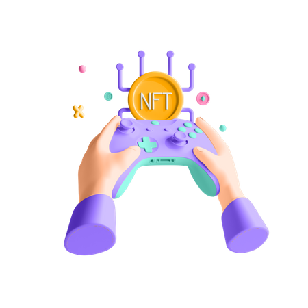 Jeux nft  3D Illustration