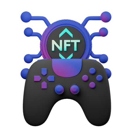 Juego nft  3D Illustration