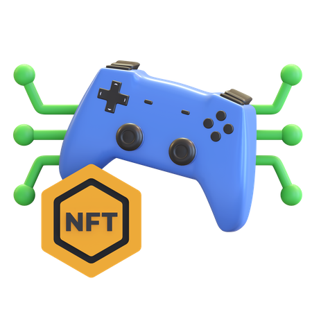 Juego nft  3D Illustration