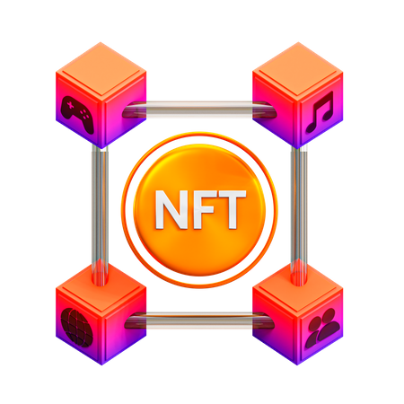 NFT-Kette  3D Icon