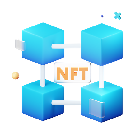 NFT-Kette  3D Icon