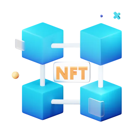 NFT-Kette  3D Icon