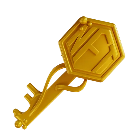 Nft Key 3D Icon
