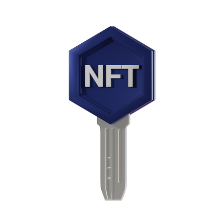 NFT Key  3D Icon