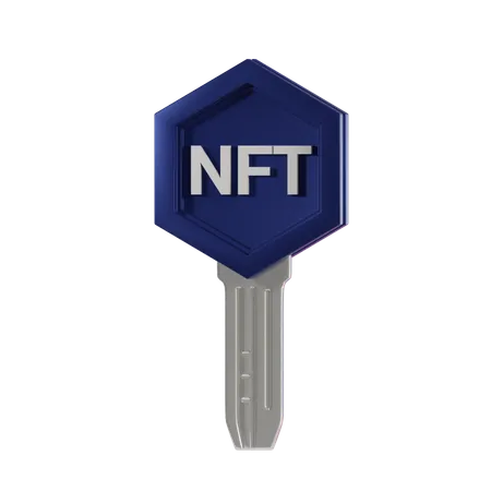 NFT Key  3D Icon