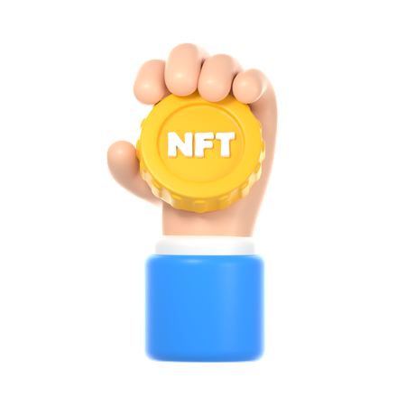 NFT-Kryptomünzenbesitz  3D Icon