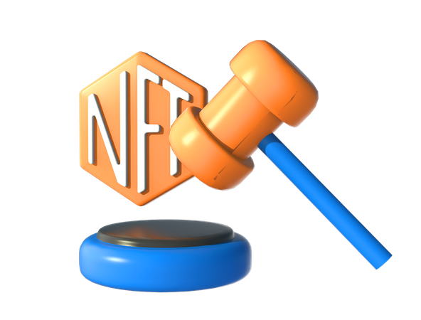 NFT-Kunstauktion  3D Icon