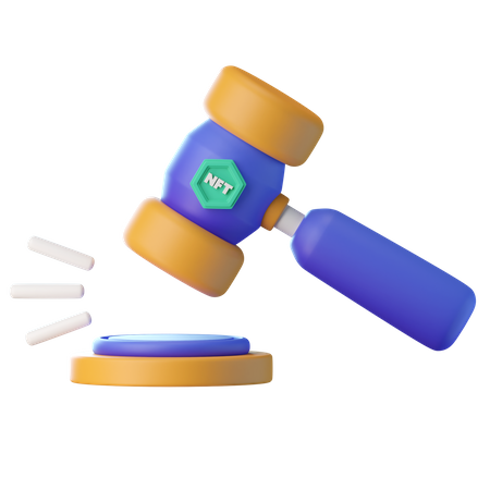 NFT-Kunstauktion  3D Icon