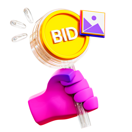 NFT-Kunstgebot  3D Icon