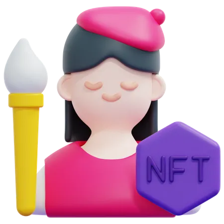 NFT-Künstler  3D Icon