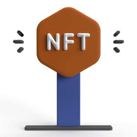NFT Land  3D Icon
