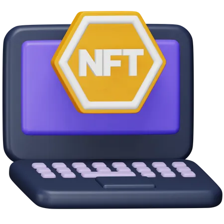 Nft Laptop  3D Icon