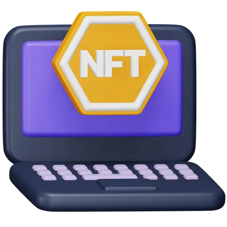 Nft Laptop 3D Icon