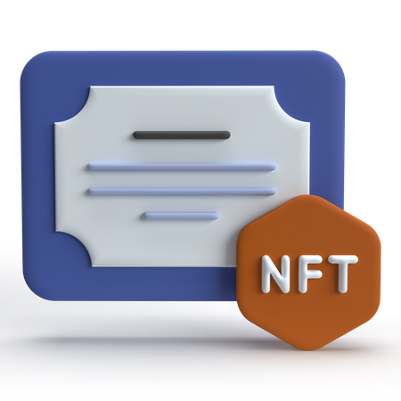 NFT Licence  3D Icon