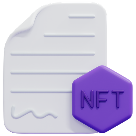 Nft License  3D Icon