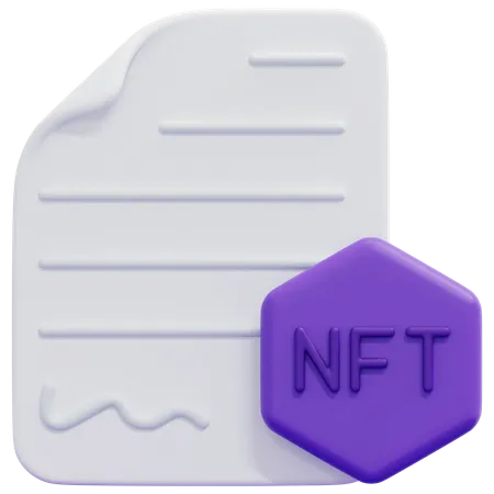 Nft License  3D Icon