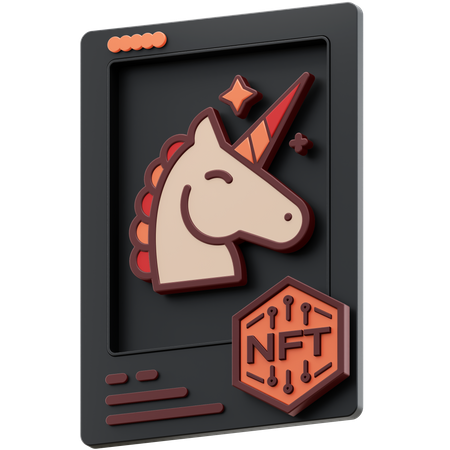 Licorne nft  3D Icon