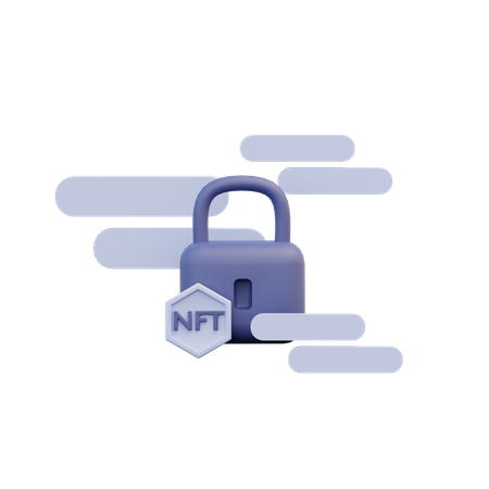 Nft Lock  3D Icon