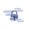 nft padlock 3d logo