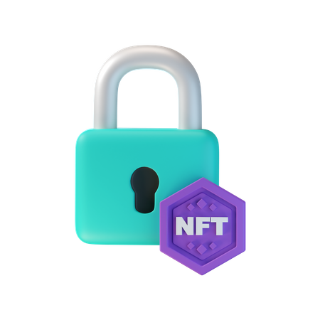 Nft Lock  3D Icon