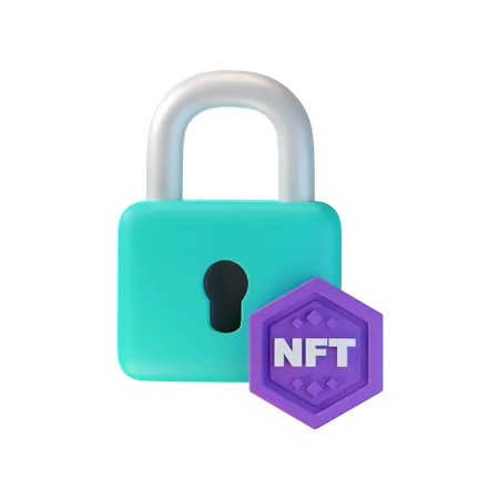 Nft Lock  3D Icon