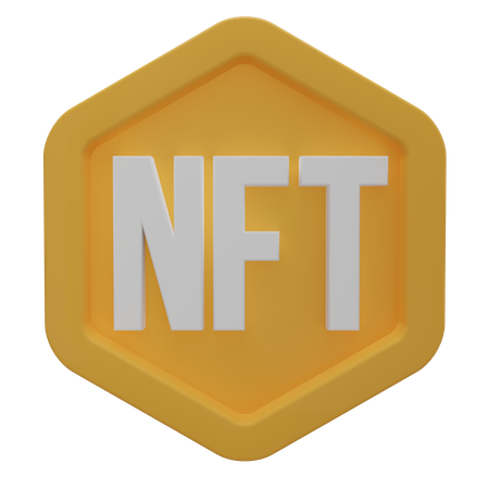 NFT Logo 3D Icon