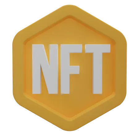 NFT Logo  3D Icon