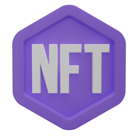 NFT Logo  3D Icon