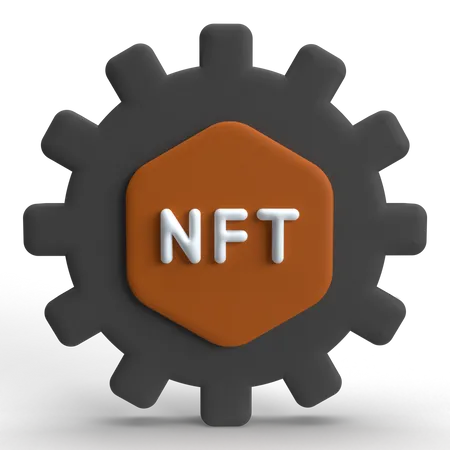 NFT Management  3D Icon