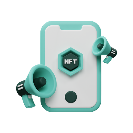 Nft Marketing  3D Icon